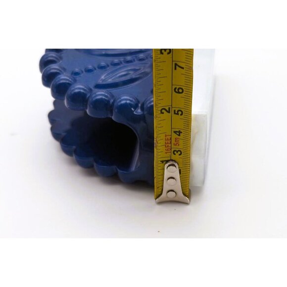 Napkin or Note Holder Epoxy Resin Navy Blue and White Detailed Hand Crafted NEW - Picture 6 of 6